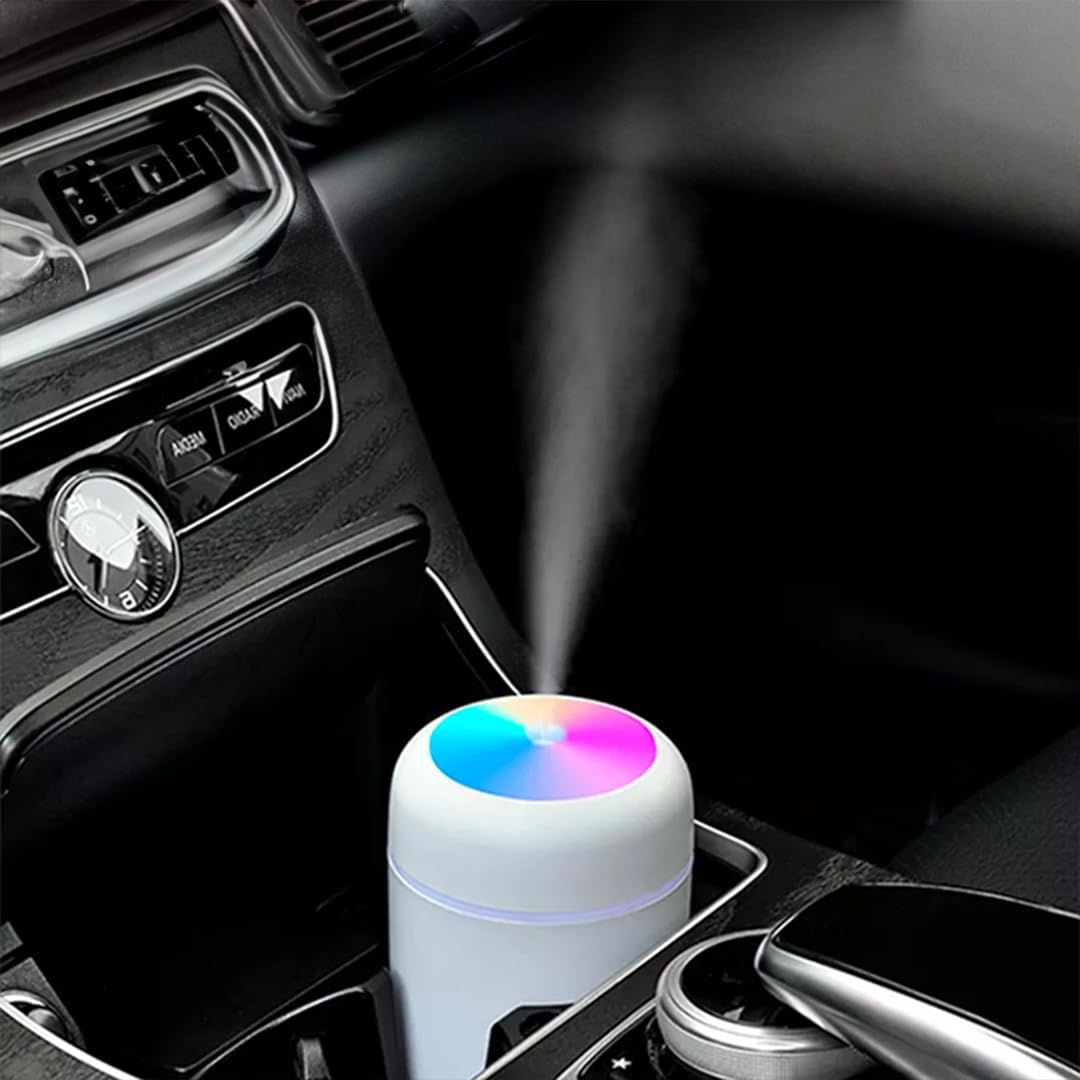 PURE AROMA 300ml Essential Oil Diffuser & Humidifier – Ultrasonic Cool Mist, Quiet Operation, LED Lights – Aromatherapy Air Freshener for Home, Office,...