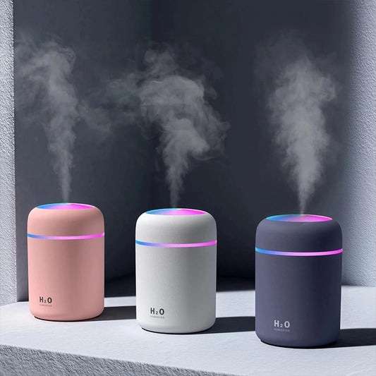 PURE AROMA 300ml Essential Oil Diffuser & Humidifier – Ultrasonic Cool Mist, Quiet Operation, LED Lights – Aromatherapy Air Freshener for Home, Office,...