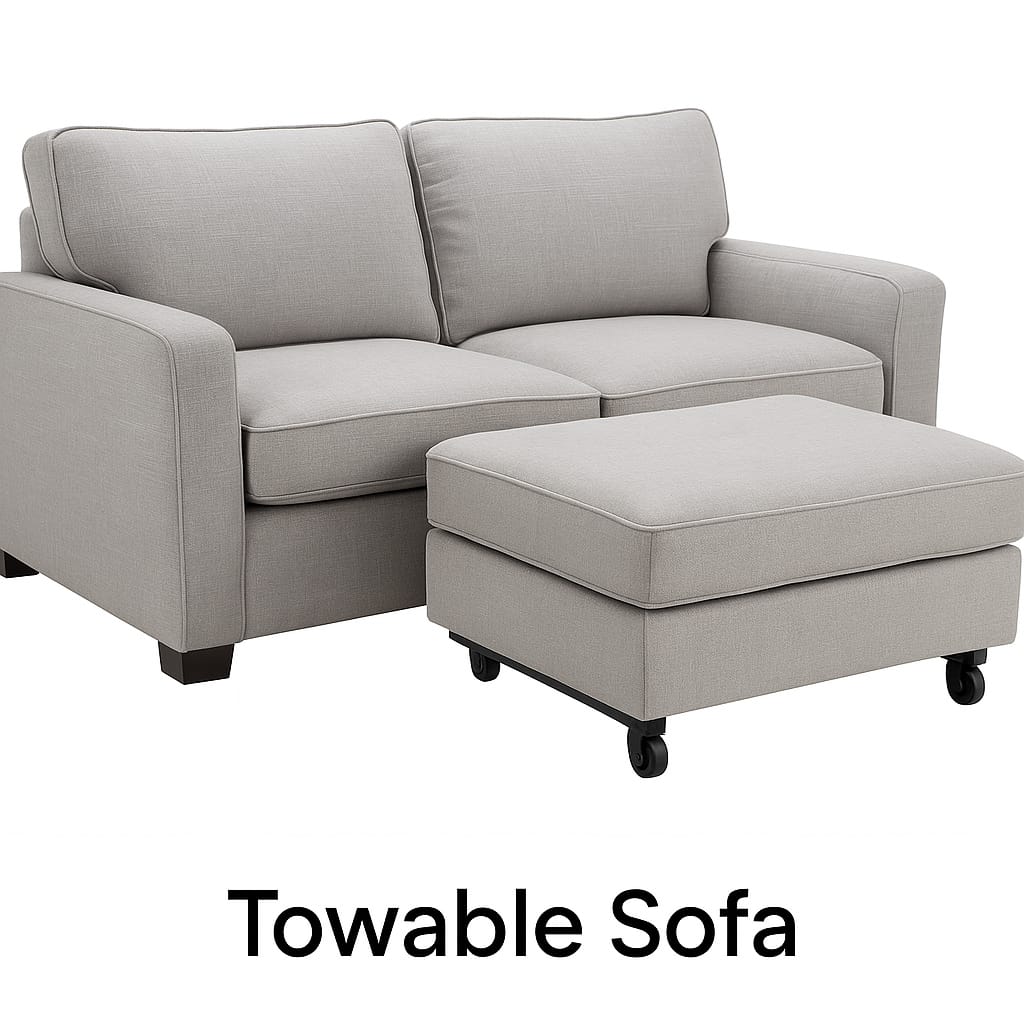 REEBON FURNITURE ART - Modern Velvet Chasterfield Sofa Button Tufted Taj Sofa with Throw Pillow for Living Room, Bedroom, Hallway (Beige, 3 Seater)